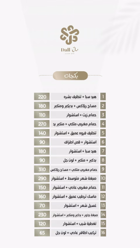 غلاف حملة Dall Glam Spa